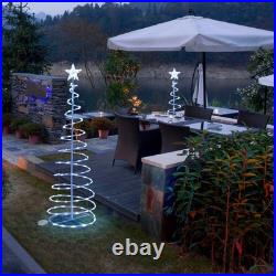 Aplus 5Ft LED Spiral Tree Light Outdoor Yard Xmas Decor Battery White 2 Pack Aplus 5Ft LED Spiral Tree Light Outdoor Yard Xmas Decor Battery White 2 Pack