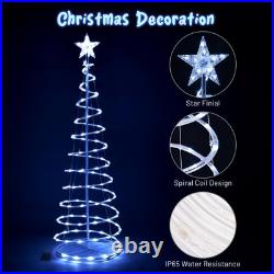 Aplus 5Ft LED Spiral Tree Light Outdoor Yard Xmas Decor Battery White 2 Pack Aplus 5Ft LED Spiral Tree Light Outdoor Yard Xmas Decor Battery White 2 Pack