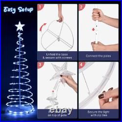 Aplus 5Ft LED Spiral Tree Light Outdoor Yard Xmas Decor Battery White 2 Pack Aplus 5Ft LED Spiral Tree Light Outdoor Yard Xmas Decor Battery White 2 Pack