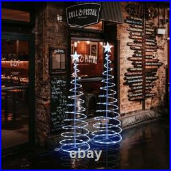 Aplus 5Ft LED Spiral Tree Light Outdoor Yard Xmas Decor Battery White 2 Pack Aplus 5Ft LED Spiral Tree Light Outdoor Yard Xmas Decor Battery White 2 Pack