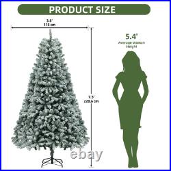 Arbol De Navidad 7.5 Pies Artificial Con Nieve y 550 Luces Integrada Remoto 2025