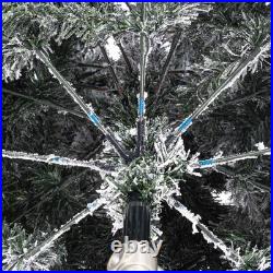 Arbol De Navidad 7.5 Pies Artificial Con Nieve y 550 Luces Integrada Remoto 2025