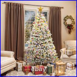 Arbol De Navidad 7.5 Pies Artificial Con Nieve y 550 Luces Integrada Remoto 2025 Arbol De Navidad 7.5 Pies Artificial Con Nieve y 550 Luces Integrada Remoto 2025