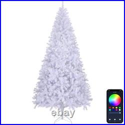 Artificial 8 FT Christmas Tree Pre-lit Colorful 500 Lights Holiday Season Xmas