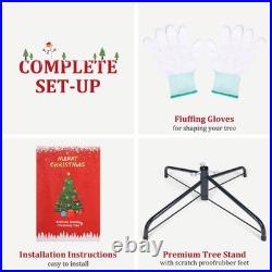 Artificial Christmas Tree, 6ft Premium Hinged Spruce Holiday Tree Easy Assembly