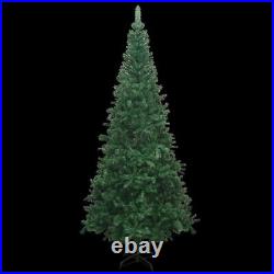 Artificial Christmas Tree with LEDs and Ball Set L 94.5inch Green