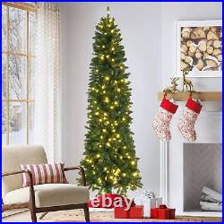 Artificial Christmas Trees Lighted Christmas Tree 7.5Ft Trees With Metal Base Artificial Christmas Trees Lighted Christmas Tree 7.5Ft Trees With Metal Base