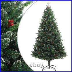 Artificial Hinged Christmas Tree Green PVC, PE, Metal Large Artificial Hinged Christmas Tree Green PVC, PE, Metal Large