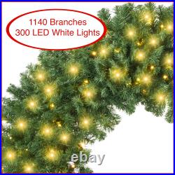 Artificial Holiday Christmas Wreath, Green Fir