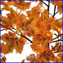 Artificial Lighted Maple Tree with Timer Dimmable Fall Indoor Outdoor Decor