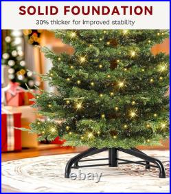 Aspen Fir 7.5ft Christmas Tree with 700 LED Lights, Prelit Atificial Christma