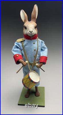 Atelier Nostalgie Werner Brauer Drummer Rabbit Easter Candy Container