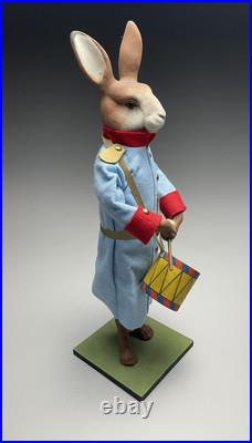 Atelier Nostalgie Werner Brauer Drummer Rabbit Easter Candy Container