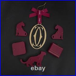 Authentic Rare Cartier Christmas Hanging Ornament Set