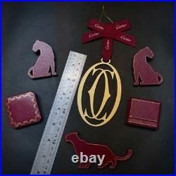 Authentic Rare Cartier Christmas Hanging Ornament Set