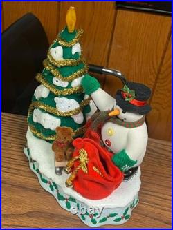 Avon Wonderful Countdown to Christmas Talking Lighted Snowman Advent Tree Works