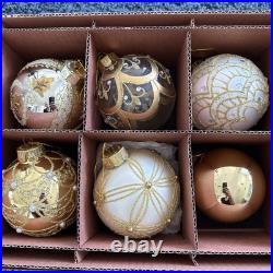 BALSAM HILL BILTMORE CHRISTMAS TREE ORNAMENTS SET 29 PCS GOLD With OG BOXES