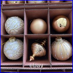 BALSAM HILL BILTMORE CHRISTMAS TREE ORNAMENTS SET 29 PCS GOLD With OG BOXES