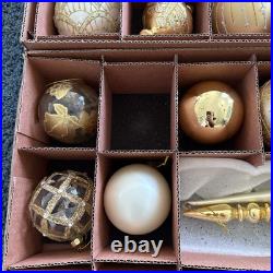 BALSAM HILL BILTMORE CHRISTMAS TREE ORNAMENTS SET 29 PCS GOLD With OG BOXES