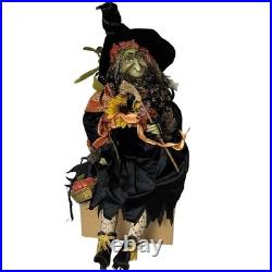 BE-WITCHED WITCH DOLL DEPT 56 HALLOWEEN 20 Sitting 34 Standing Autumn Decor