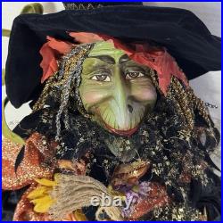 BE-WITCHED WITCH DOLL DEPT 56 HALLOWEEN 20 Sitting 34 Standing Autumn Decor