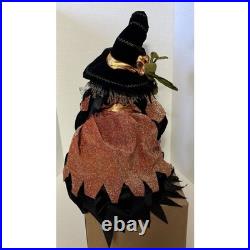 BE-WITCHED WITCH DOLL DEPT 56 HALLOWEEN 20 Sitting 34 Standing Autumn Decor