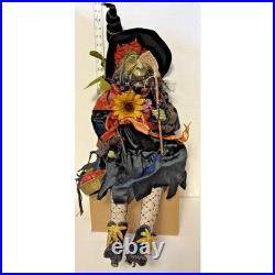 BE-WITCHED WITCH DOLL DEPT 56 HALLOWEEN 20 Sitting 34 Standing Autumn Decor