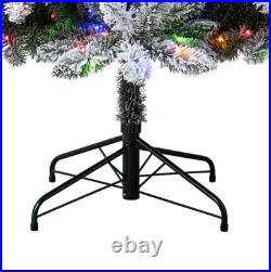 BIG SALE Holiday Living 7.5ft Flocked Greensboro Spruce Pre-Lit LED Tree