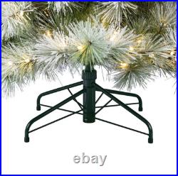 BIG SALE Holiday Living 7.5ft Flocked Snowy Berkshire Pre-Lit LED Tree