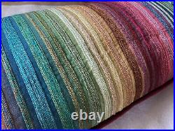 BNWT Mackenzie-Childs Colorful Garden Stripe Lumbar Pillow