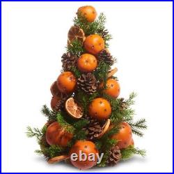 BRAND NEW Raz Imports 17 Pomander Pinecone Tree orange (Single)