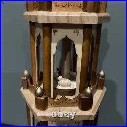 BRUBAKER Christmas Pyramid 24 Wood Nativity, 4 Tier Carousel
