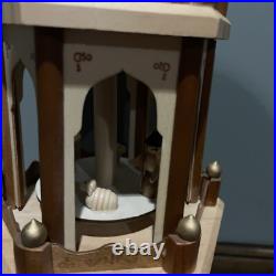 BRUBAKER Christmas Pyramid 24 Wood Nativity, 4 Tier Carousel