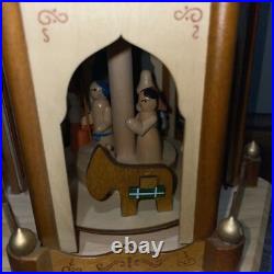BRUBAKER Christmas Pyramid 24 Wood Nativity, 4 Tier Carousel