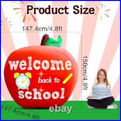 Back to School Inflatable Outdoor Decorations4.9 FT Back to back to school Back to School Inflatable Outdoor Decorations4.9 FT Back to back to school