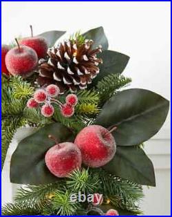 Balsam Hill 10 Foot 2-PACK (20 Ft)Holiday Sugared Apple Garland