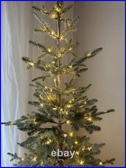 Balsam Hill 7.5' Alpine Balsam Fir Christmas Tree Built in LED Fairy Lights