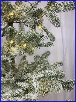 Balsam Hill Alpine Balsam Fir 7.5' Pre-lit Tree Clear Fairy Lights FROSTED NOBOX