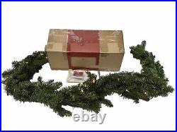 Balsam Hill Berkshire Mountain Fir 6 Foot Clear Light Garland NEW / Distress box