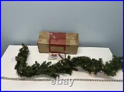 Balsam Hill Berkshire Mountain Fir 6 Foot Clear Light Garland NEW / Distress box