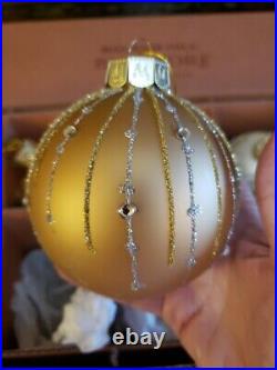 Balsam Hill Biltmore Christmas Tree Ornaments Set 10 Pcs Lot C