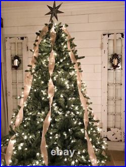 Balsam Hill Christmas Tree Classic Blue Spruce 7.5' Width 60 Clear