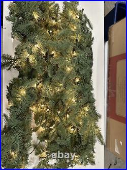 Balsam Hill Fraser Fir Garland 10 Ft Clear Lights OPEN 10' Electric US Plug $199