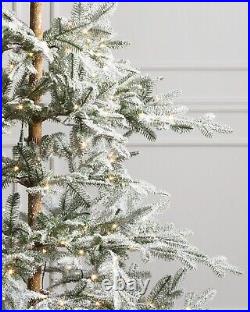 Balsam Hill Frosted Alpine Balsam Fir Christmas Tree 9 Ft Clear LED FairyLight