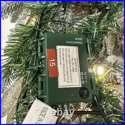 Balsam Hill Gold frosted beaded Holiday Wreath 28 $199 Half Doesn't Light up