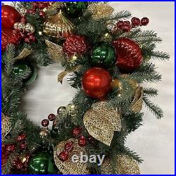 Balsam Hill Outdoor Merry & Bright 30 Christmas Wreath LED Clear $259 battery Balsam Hill Outdoor Merry & Bright 30 Christmas Wreath LED Clear $259 battery