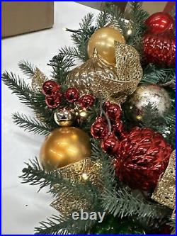 Balsam Hill Outdoor Merry & Bright 30 Christmas Wreath LED Clear $259 battery Balsam Hill Outdoor Merry & Bright 30 Christmas Wreath LED Clear $259 battery