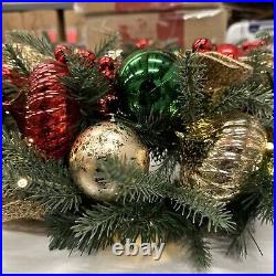 Balsam Hill Outdoor Merry & Bright 30 Christmas Wreath LED Clear $259 battery Balsam Hill Outdoor Merry & Bright 30 Christmas Wreath LED Clear $259 battery