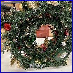 Balsam Hill Outdoor Merry & Bright 30 Christmas Wreath LED Clear $259 battery Balsam Hill Outdoor Merry & Bright 30 Christmas Wreath LED Clear $259 battery