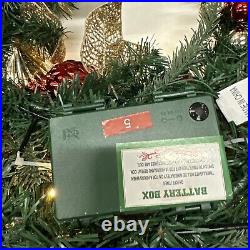 Balsam Hill Outdoor Merry & Bright 30 Christmas Wreath LED Clear $259 battery Balsam Hill Outdoor Merry & Bright 30 Christmas Wreath LED Clear $259 battery